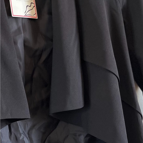 NWT  Bisou Bisou black “torera” style open blazer - Picture 3 of 8